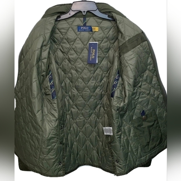 Polo Ralph Lauren Men's Water Repellent Quilted Jacket Company Olive NWT:$298 - Picture 2 of 7